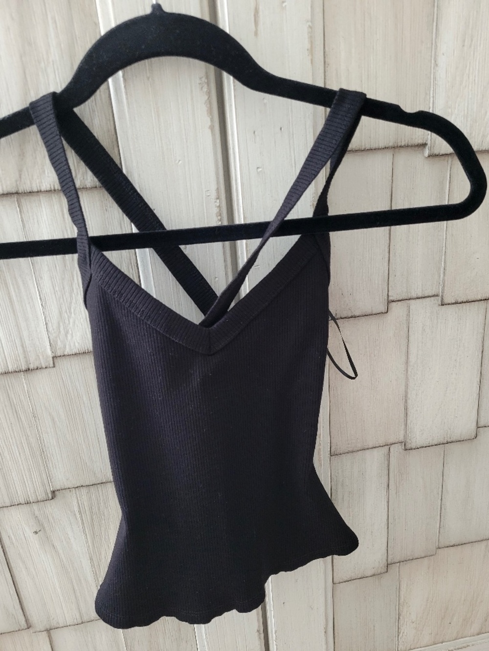 NAKED WARDROBE Women's Black Halter Top Size XS